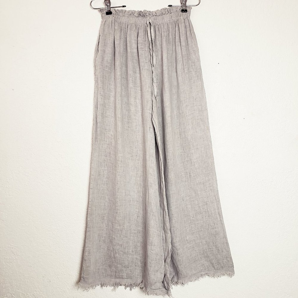 NWT Venti6 Italy Elastic Waist 100% Linen Pants